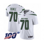 Youth New York Jets #70 Kelechi Osemele White Vapor Untouchable Limited Player 100th Season Football Jersey