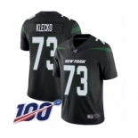 Youth New York Jets #73 Joe Klecko Black Alternate Vapor Untouchable Limited Player 100th Season Football Jersey