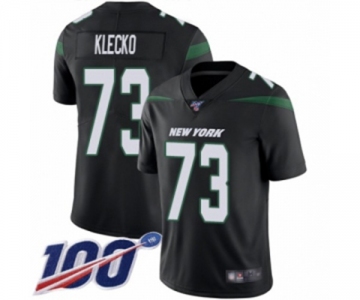 Youth New York Jets #73 Joe Klecko Black Alternate Vapor Untouchable Limited Player 100th Season Football Jersey