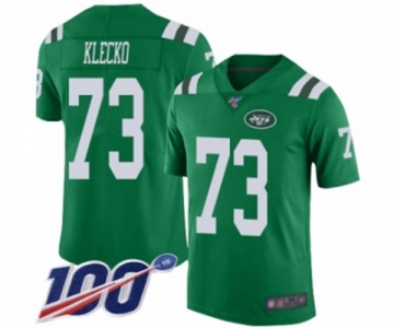 Youth New York Jets #73 Joe Klecko Limited Green Rush Vapor Untouchable 100th Season Football Jersey