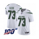 Youth New York Jets #73 Joe Klecko White Vapor Untouchable Limited Player 100th Season Football Jersey