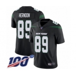 Youth New York Jets #89 Chris Herndon Black Alternate Vapor Untouchable Limited Player 100th Season Football Jersey