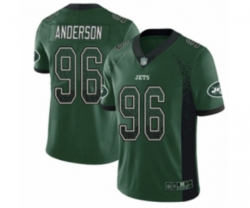 Youth New York Jets #96 Henry Anderson Limited Green Rush Drift Fashion Football Jersey