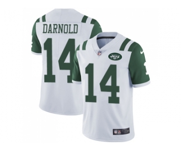 Youth Nike New York Jets #14 Sam Darnold White Stitched NFL Vapor Untouchable Limited Jersey