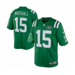 Youth Nike New York Jets #15 Brandon Marshall Green Rush NFL Jersey