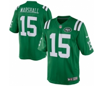 Youth Nike New York Jets #15 Brandon Marshall Green Rush NFL Jersey