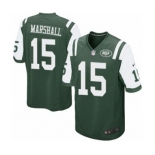 Youth Nike New York Jets #15 Brandon Marshall Green Team Color NFL Jersey