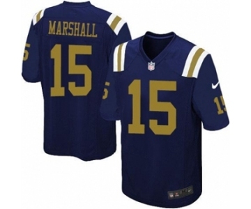 Youth Nike New York Jets #15 Brandon Marshall Navy Blue Alternate NFL Jersey