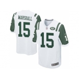 Youth Nike New York Jets #15 Brandon Marshall White Jerseys