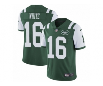 Youth Nike New York Jets #16 Myles White Green Team Color Vapor Untouchable Limited Player NFL Jersey