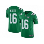 Youth Nike New York Jets #16 Myles White Limited Green Rush NFL Jersey