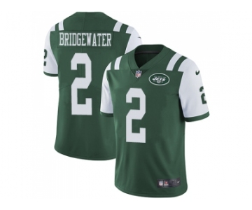 Youth Nike New York Jets #2 Teddy Bridgewater Green Team Color Stitched NFL Vapor Untouchable Limited Jersey