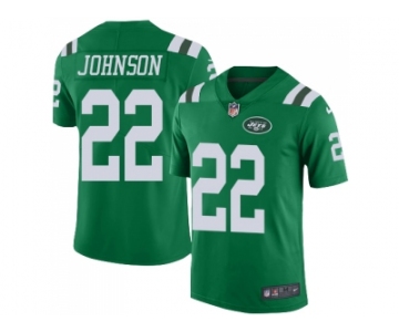 Youth Nike New York Jets #22 Trumaine Johnson Green Stitched NFL Limited Rush Jersey