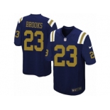 Youth Nike New York Jets #23 Terrence Brooks Elite Navy Blue Alternate NFL Jersey