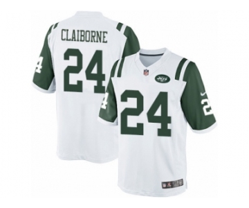 Youth Nike New York Jets #24 Morris Claiborne Limited White NFL Jersey