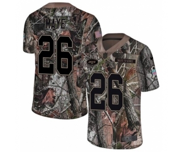 Youth Nike New York Jets #26 Marcus Maye Limited Camo Rush Realtree NFL Jersey