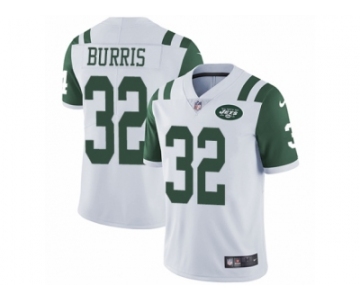 Youth Nike New York Jets #32 Juston Burris White Vapor Untouchable Limited Player NFL Jersey