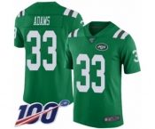 Youth Nike New York Jets #33 Jamal Adams Limited Green Rush Vapor Untouchable 100th Season NFL Jersey