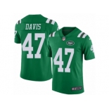 Youth Nike New York Jets #47 Kellen Davis Limited Green Rush NFL Jersey