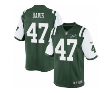 Youth Nike New York Jets #47 Kellen Davis Limited Green Team Color NFL Jersey