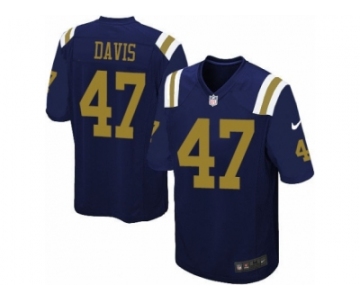 Youth Nike New York Jets #47 Kellen Davis Limited Navy Blue Alternate NFL Jersey