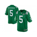 Youth Nike New York Jets #5 Christian Hackenberg Green Stitched NFL Elite Rush Jersey