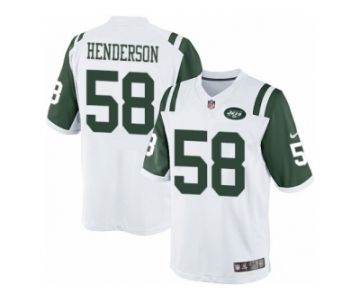 Youth Nike New York Jets #58 Erin Henderson Limited White NFL Jersey