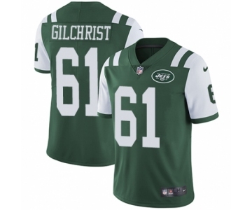 Youth Nike New York Jets #61 Spencer Long Green Team Color Vapor Untouchable Limited Player NFL Jersey