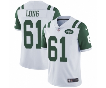 Youth Nike New York Jets #61 Spencer Long White Vapor Untouchable Elite Player NFL Jersey