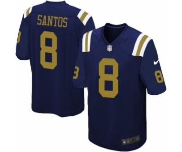 Youth Nike New York Jets #8 Cairo Santos Elite Navy Blue Alternate NFL Jersey