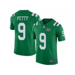 Youth Nike New York Jets #9 Bryce Petty Limited Green Rush NFL Jersey