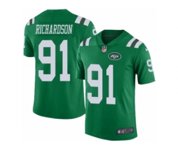 Youth Nike New York Jets #91 Sheldon Richardson Limited Green Rush NFL Jersey