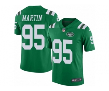 Youth Nike New York Jets #95 Josh Martin Limited Green Rush Vapor Untouchable NFL Jersey