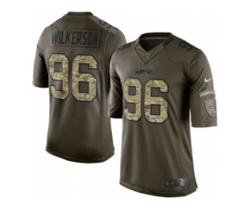 Youth Nike New York Jets #96 Muhammad Wilkerson Green Salute to Service Jerseys