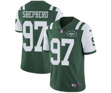 Youth Nike New York Jets #97 Nathan Shepherd Green Team Color Vapor Untouchable Elite Player NFL Jersey