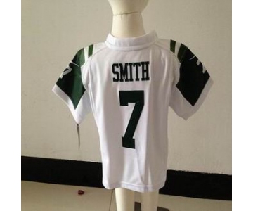 nike kids nfl jerseys new york jets #7 smith white[nike]