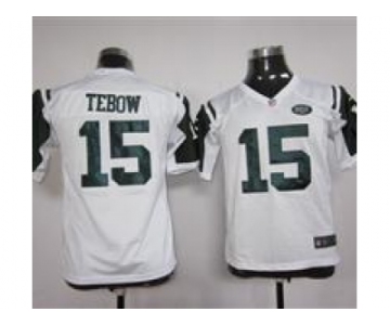 nike youth nfl jerseys new york jets #15 tebow white[nike]