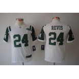 nike youth nfl jerseys new york jets #24 revis white[nike limited]