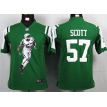 nike youth nfl jerseys new york jets #57 scott green[portrait fashion]