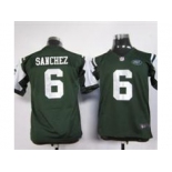 nike youth nfl jerseys new york jets #6 sanchez green[nike]