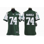 nike youth nfl jerseys new york jets #74 mangold green[nike]