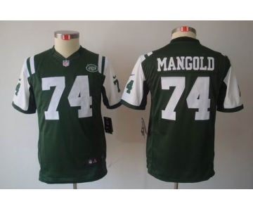 nike youth nfl jerseys new york jets #74 nick mangold green[nike limited]