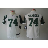 nike youth nfl jerseys new york jets #74 nick mangold white[nike limited]