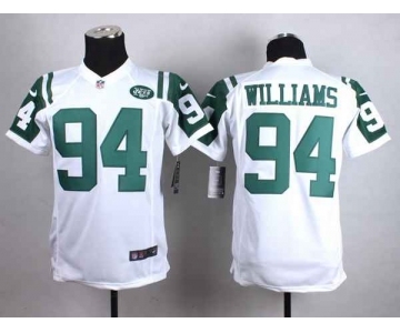 nike youth nfl jerseys new york jets #94 williams white[nike]