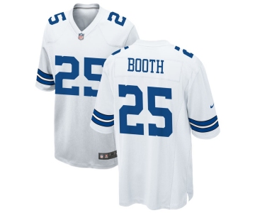 Men Nike Dallas Cowboys #25 Booth Game White NFL Jersey