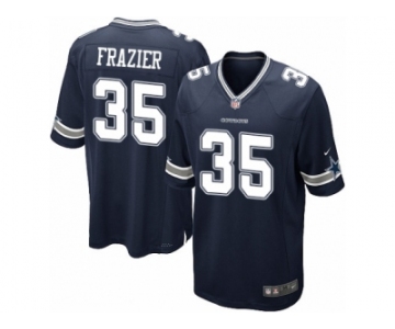 Men Nike Dallas Cowboys #35 Kavon Frazier Game Navy Blue Team Color NFL Jersey