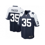 Men Nike Dallas Cowboys #35 Kavon Frazier Game Navy Blue Throwback Alternate NFL Jersey