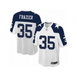 Men Nike Dallas Cowboys #35 Kavon Frazier Game White Throwback Alternate NFL Jersey