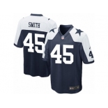 Men Nike Dallas Cowboys #45 Rod Smith Game Navy Blue Throwback Alternate NFL Jersey