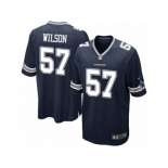 Men Nike Dallas Cowboys #57 Damien Wilson Game Navy Blue Team Color NFL Jersey